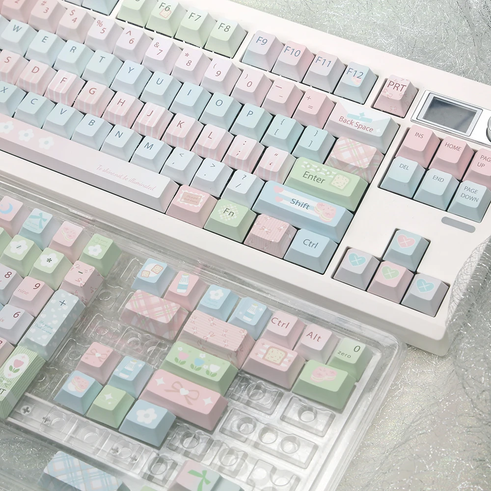 

PBT Keycaps 131 Keys GMK Gawr Gura Cherry Profile Keycap Dye Sublimation Mechanical Keyboard Keycap for MX Switch