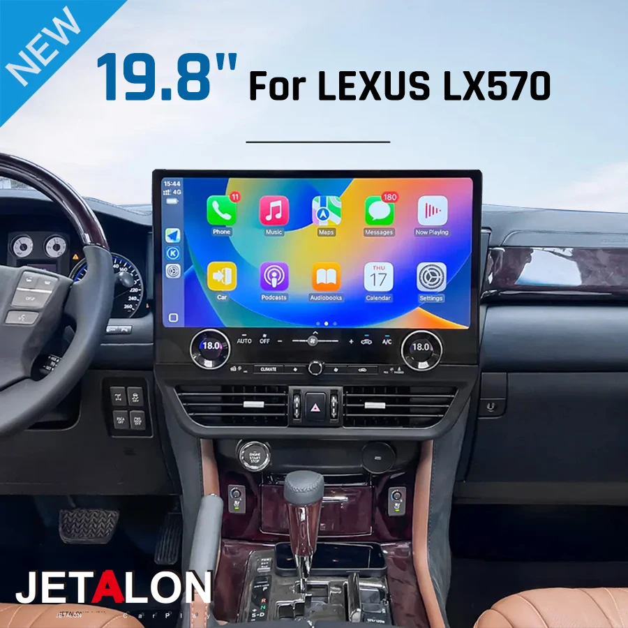 19.8 "untuk Lexus Lx570 Android 13 Radio Mobil Layar Sentuh Carplay GPS Pemutar Video Unit Kepala Multimedia Android Navigasi Otomatis