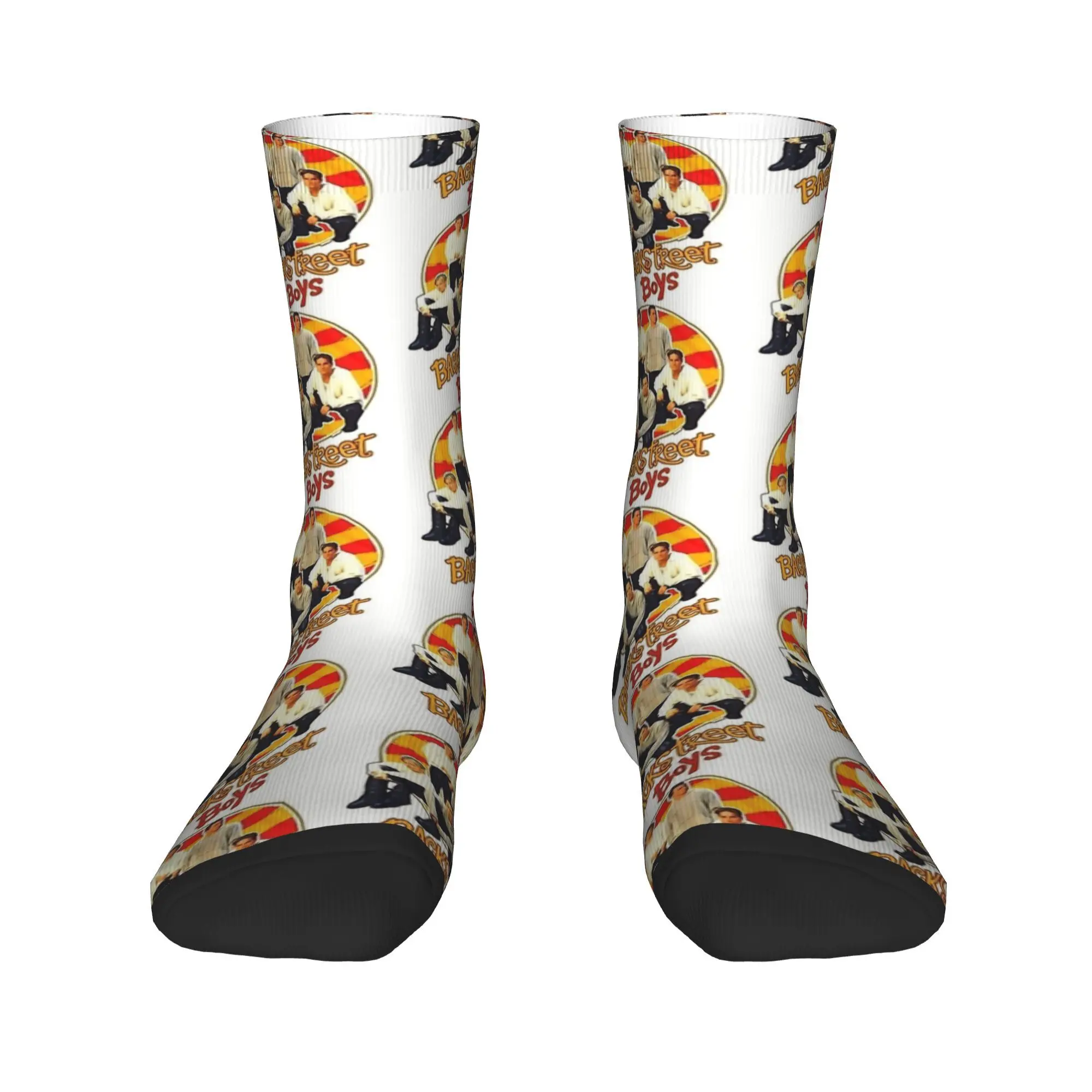 BSB Backstreet Boys Band Socks جوارب الربيع الرجعية الرجال الجوارب الناعمة تصميم الجري عدم الانزلاق الجوارب