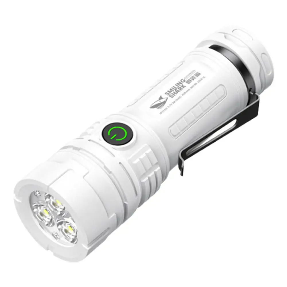 Three Light Long Range Mini Portable Flashlight Pen Level Design Flashlight ﻿ Three Adjustment Compact Portable Clip And P4X5
