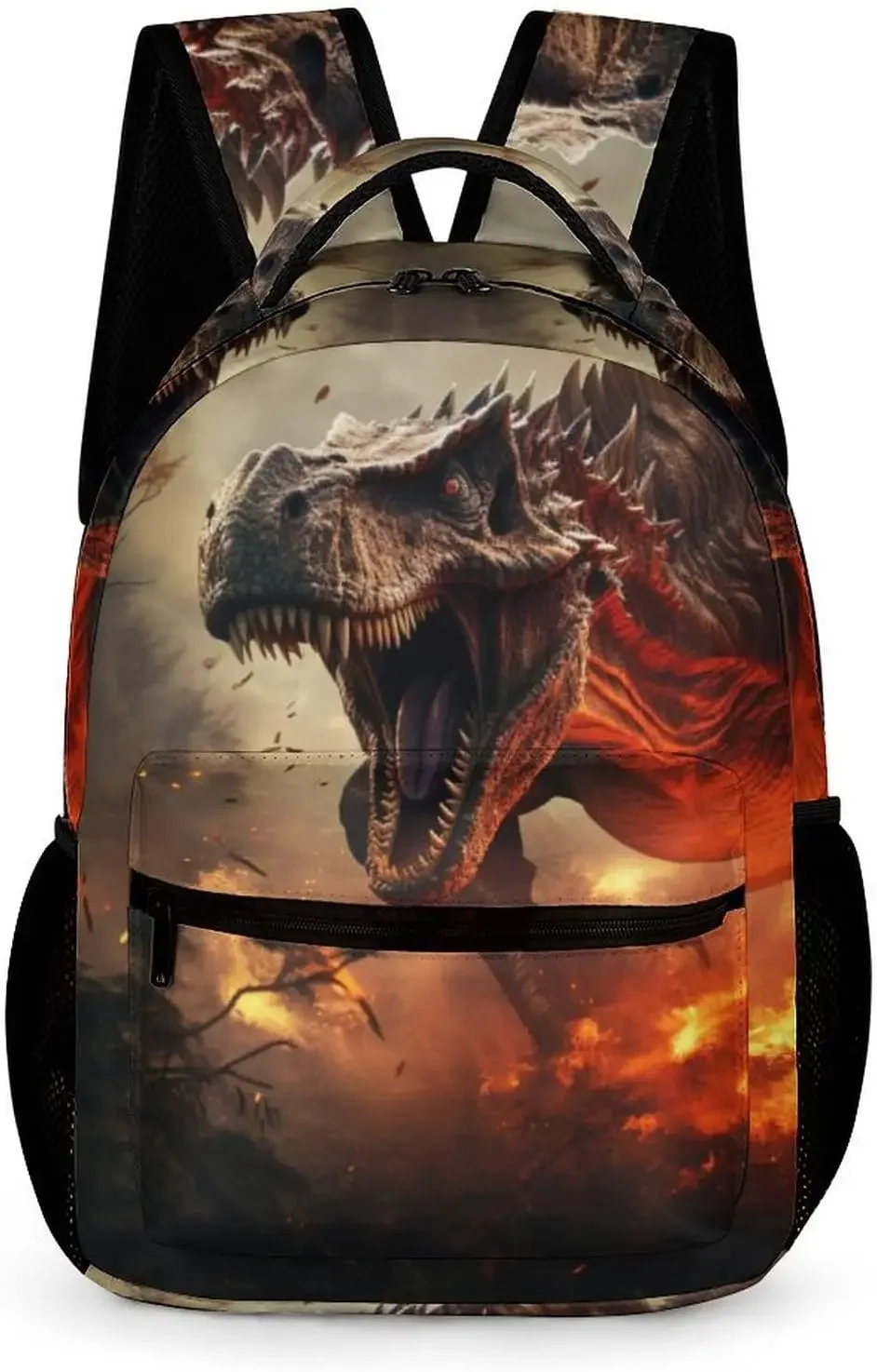 

Dinosaur Backpack for Kids Girls Boys School, 16 Inches Cute Jurassic Dinosaurs Theme Bookbag, Adjustable, Lightweight, Large Ca