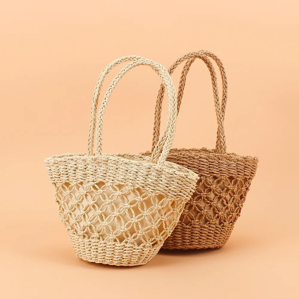 Soft Summer Beach Bag New Woven Tote Bag Casual Shoulder Bag