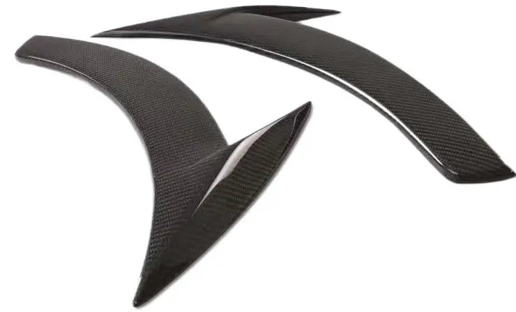 For Benz CLA Class W117 CLA180 CLA200 CLA250 2013-2019 Front Fender Vent Fin Trim Covers Carbon Fiber FRP Car Body Kit 2PCS