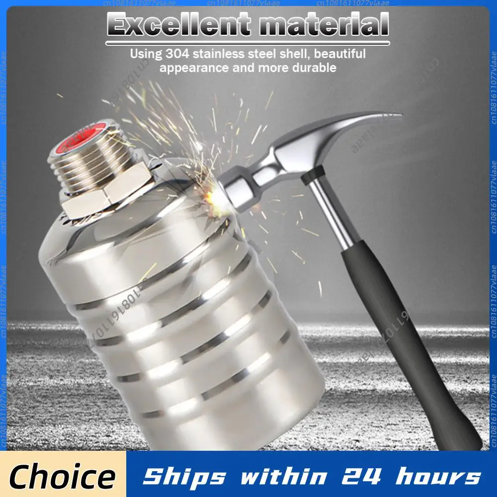 

1/2/3Pcs Automatic Water Level Control Valve Stainless Steel Floating Ball Valve 1/2 3/4 Float Water Tank Tower Shutoff Valve