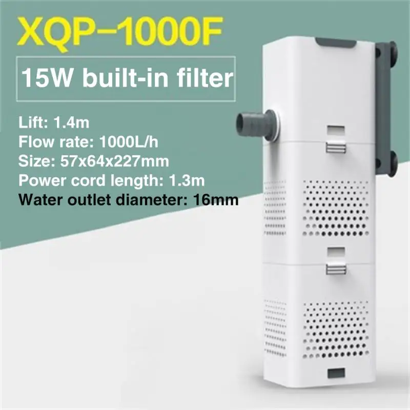 SUNSUN 3 in 1 Filter for Aquarium Fish Tank Filter Mini Fish Tank Filter Aquarium Oxygen Submersible Water Purifier