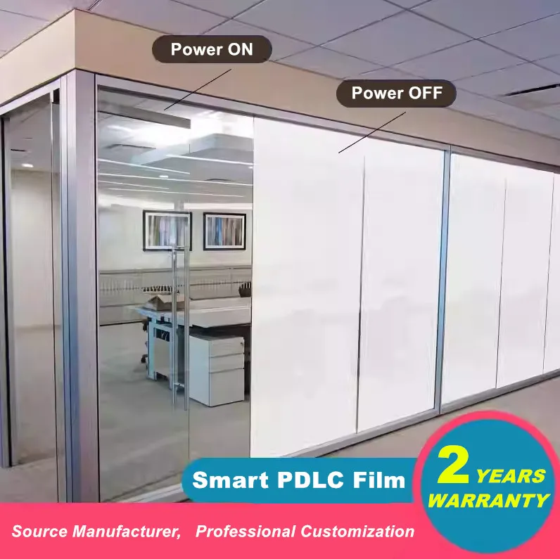Protecting Privacy Self-adhesive Smart PDLC Film Modern Decorative Tinted Film for Office Glass Meeting Rooms