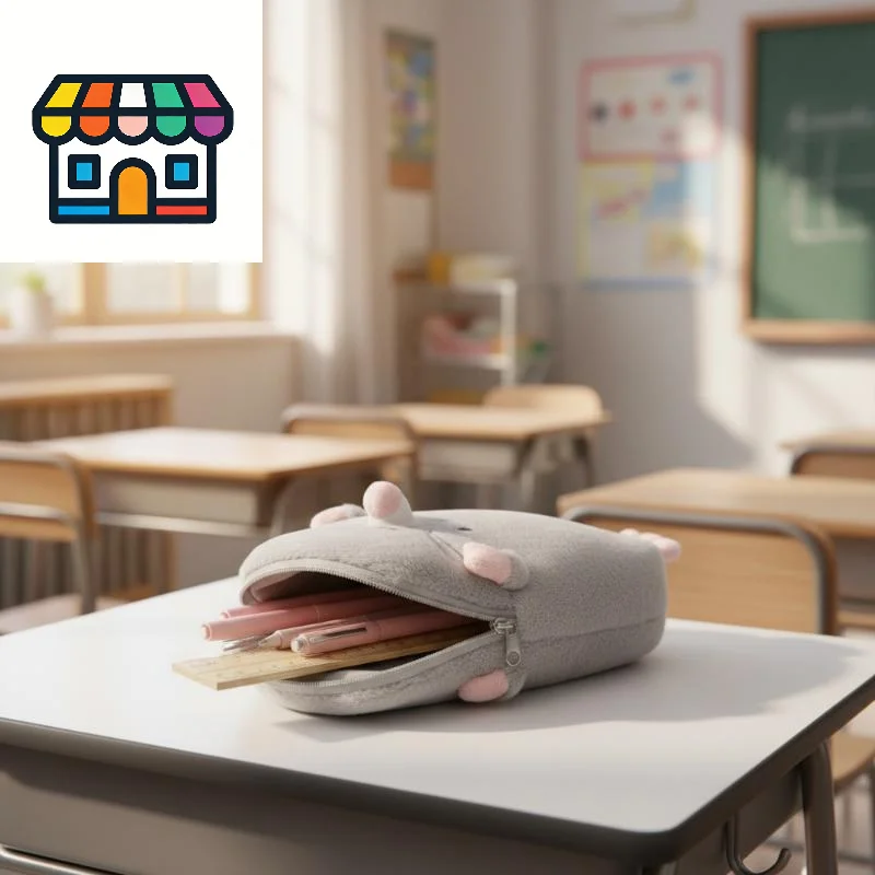 

Large Capacity Pencil Case - Cute Animal Design Stationery Box for School, Office & Students, Ideal Gift for Back to School