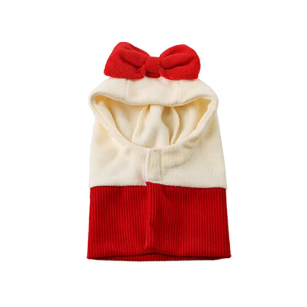 

Neck Gadget Plush Dog Christmas Hat Bow Cute Cat Costume Decorative Warm Pet Cosplay Clothes New Year