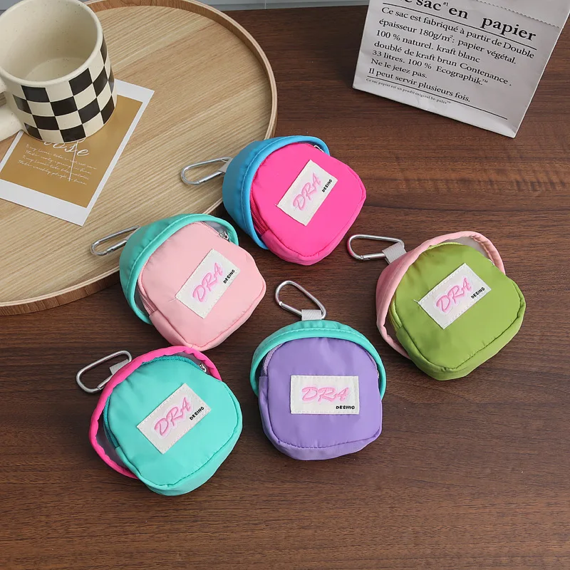 Children\'s Macaron Cute Wallet Zipper Coin Purse Kids Kawaii Mini Purse Coin Pouch Earphone Key Storage Bag Book Bag Pendant