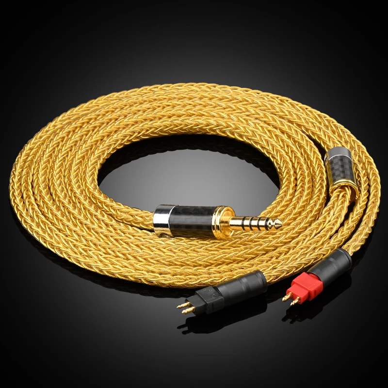 ATAUDIO HiFi-Kopfhörerkabel, 16 Teile, symmetrisches OCC-Kopfhörer-HD650-Kabel für Sennheiser HD650 HD580 HD600 7