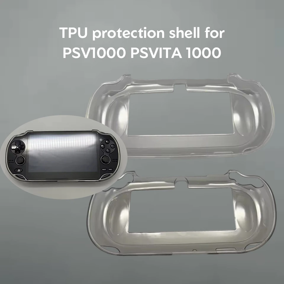 Capa Protetora de TPU de Qualidade Superior para PSVITA PSV1000, Capa de Cristal Macia para Console de Jogo