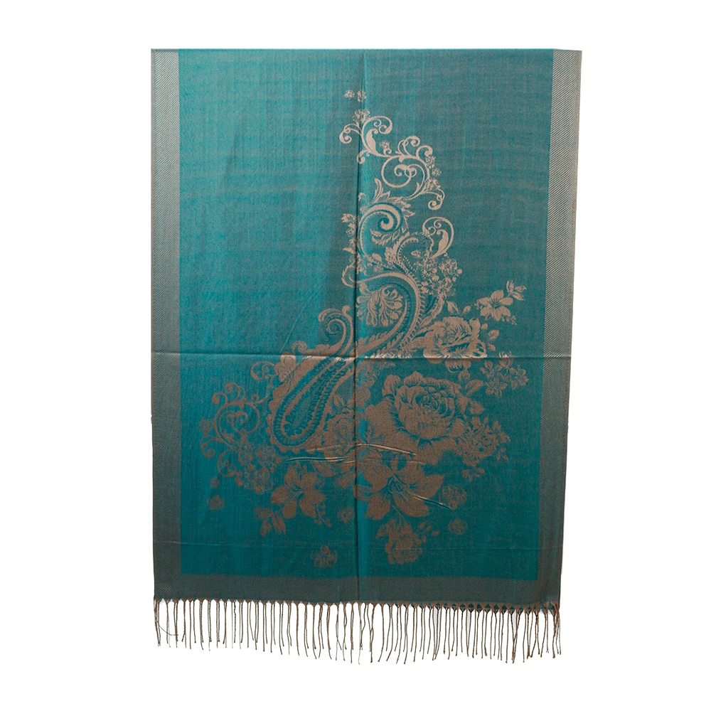 Scarf Silk Wrapping Shawl Designer Mujer Jacquard Kashmir Pashmina Foulard Femme Paisley Stole Tassel