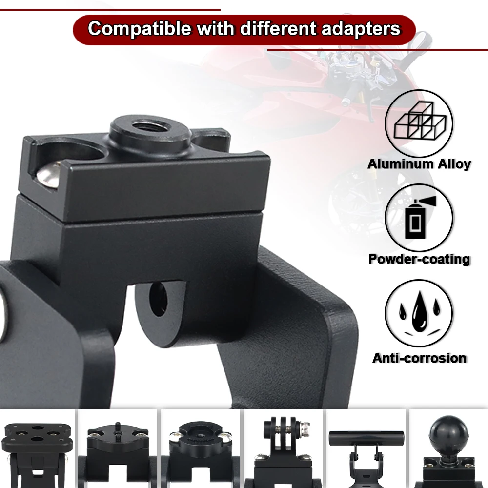Motorcycle Navigation Bracket Holder GPS Mounting Bracket Fit For Ducati Panigale V2 V4 S/R/S Corse/Speciale 1299/899/1199 R/959