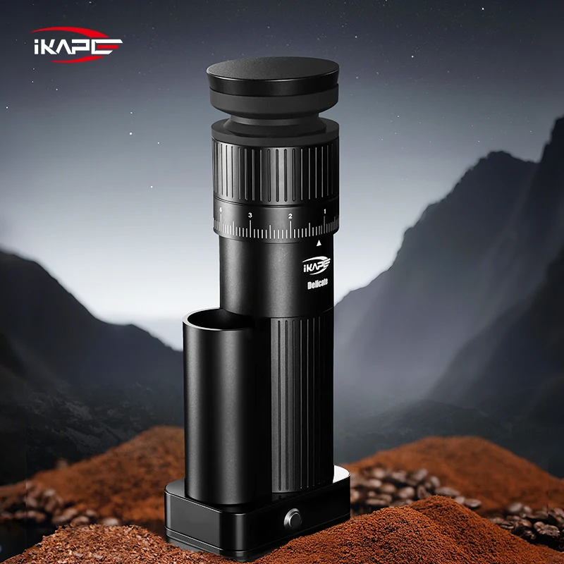 

IKAPE Electric Coffee Grinder,Adjustable Burr Mill,48mm Grinding Corefor,Espresso & Drip Coffee,Cold Brew Bean Grinder Black