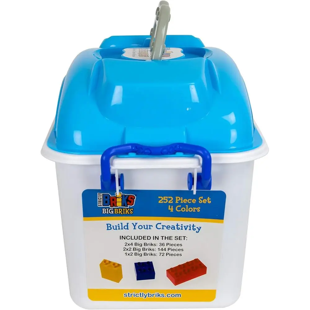 مكعبات بناء نابضة بالحياة للأطفال الصغار - مجموعة مكونة من 25 قطعة سهلة الإمساك باللون الأحمر والأخضر والأزرق والأصفر