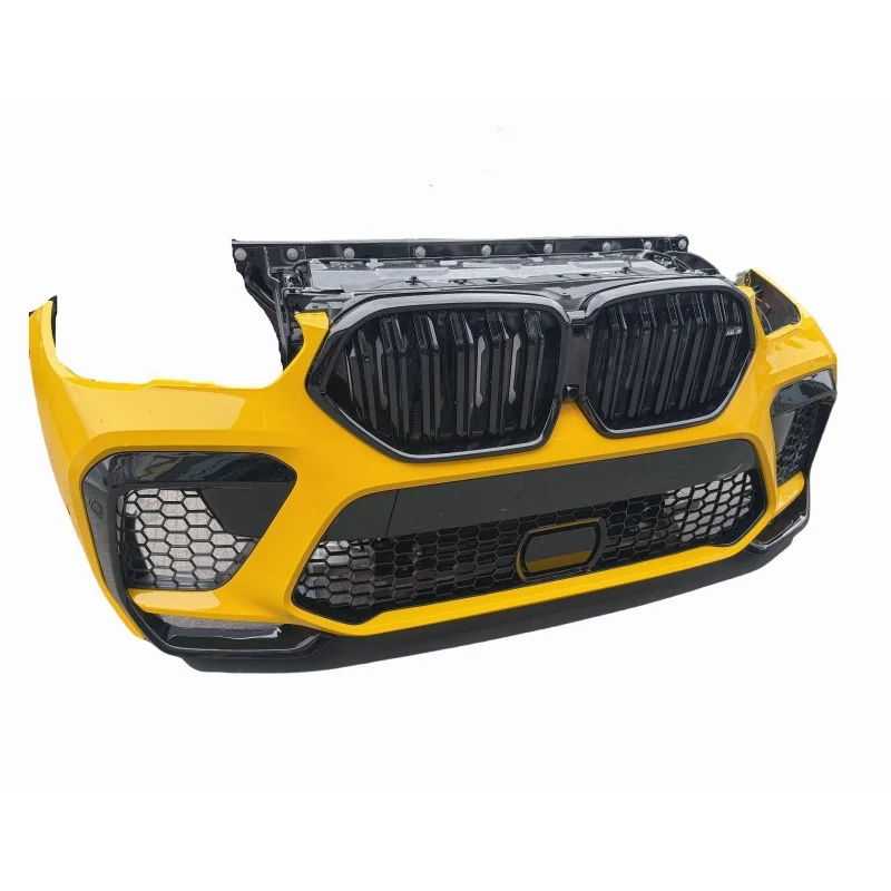 2019-2023 for X6 M F96 Front Bumper Body Kit with Radiator Electronic Fan Original Second-Hand Plastic  Condition