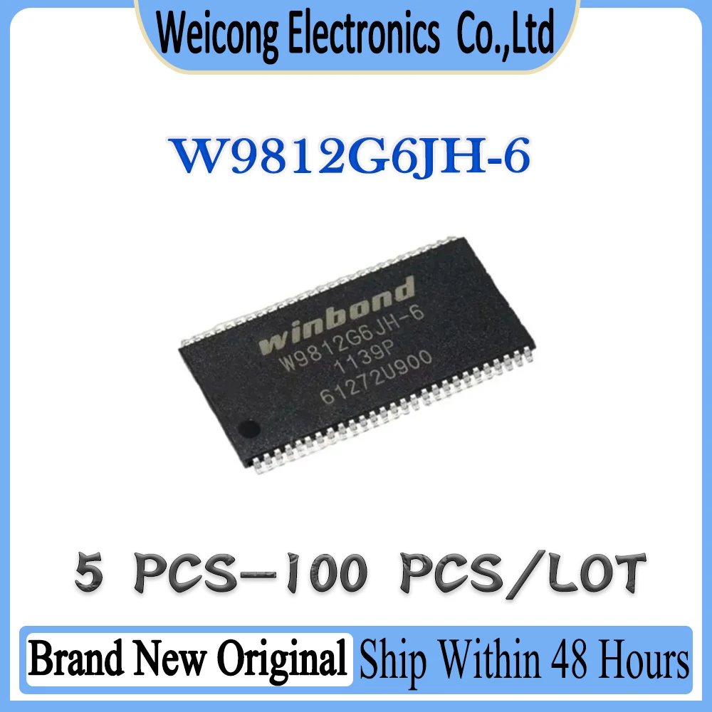 100% Brand New Original W9812G6JH-6 W9812G6JH W9812G6J W9812G6 W9812G W9812 IC Chip TSOP-54