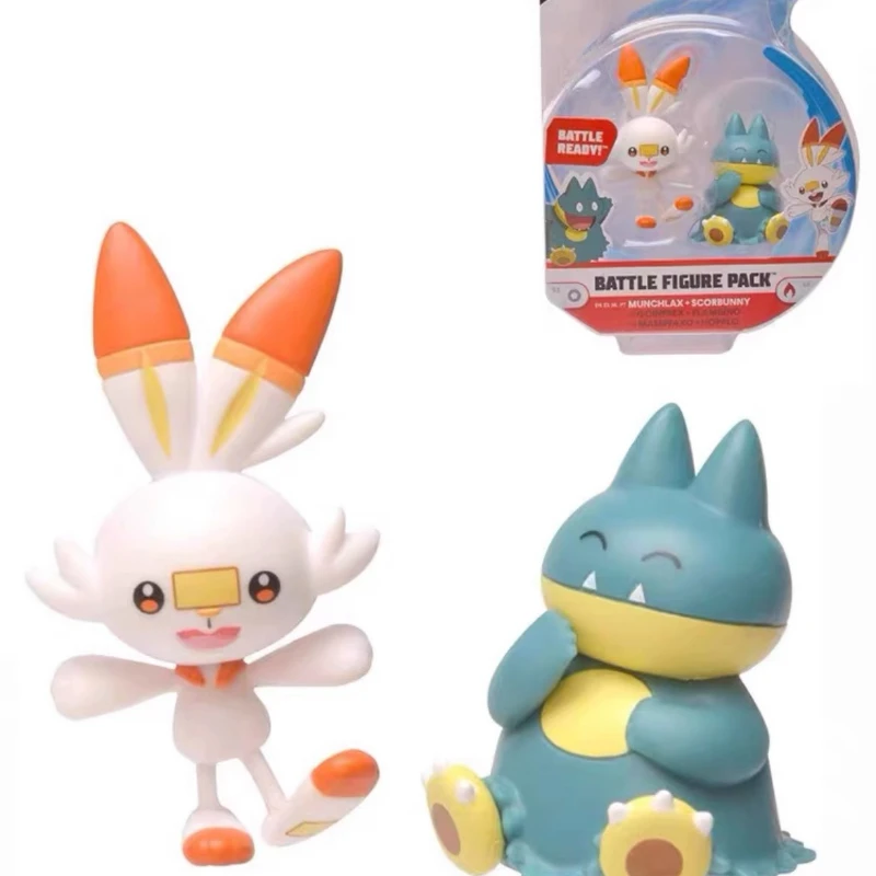 WCT POKEMON Action Figures Pikachu Clefairy Scorbunny Sobble Grookey Model Toy Collectible Desktop Ornament Children's Gift - view 3