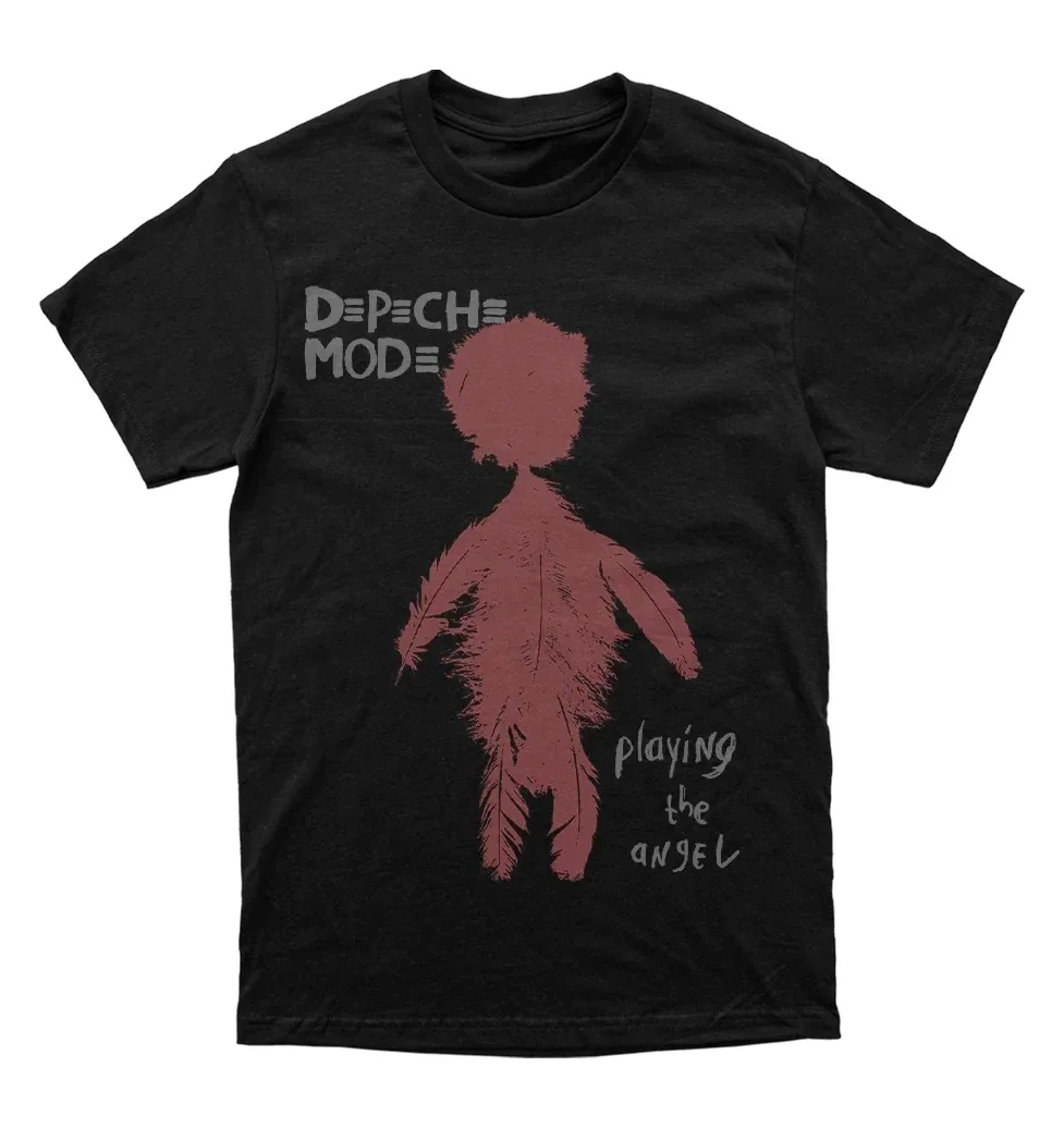 Depeche Mode Playing The Angel Harajuku-stijl rockband bedrukt T-shirt met korte mouwen Casual losse Street Style Rock Punk-katoen