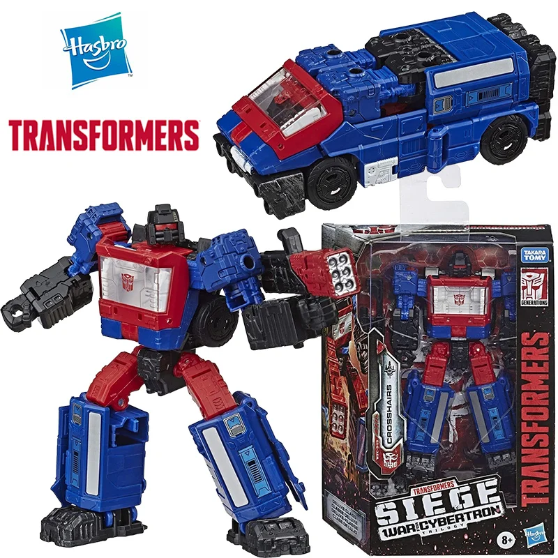 Hasbro Transformers Siege WFC-S49 Crosshairs 12Cm Deluxe Class Anime Original Action Figure Model Toy Birthday Gift Collection