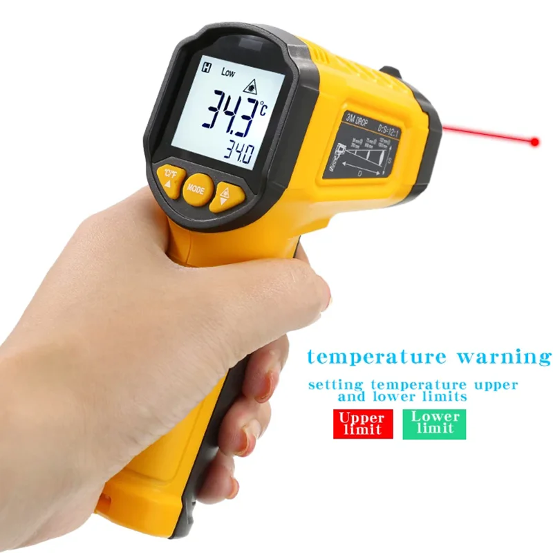 ZL380A Infrared Non-Contact Thermometer Handheld Industrial High-Precision Electronic Temperature Gauge ZL600A