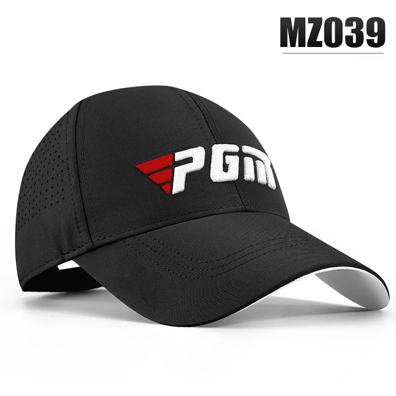 PGM Men\'s Golf Caps Sun Protection Shade Breathable Male Casual Cap Moisture Wicking Sun Hat MZ039