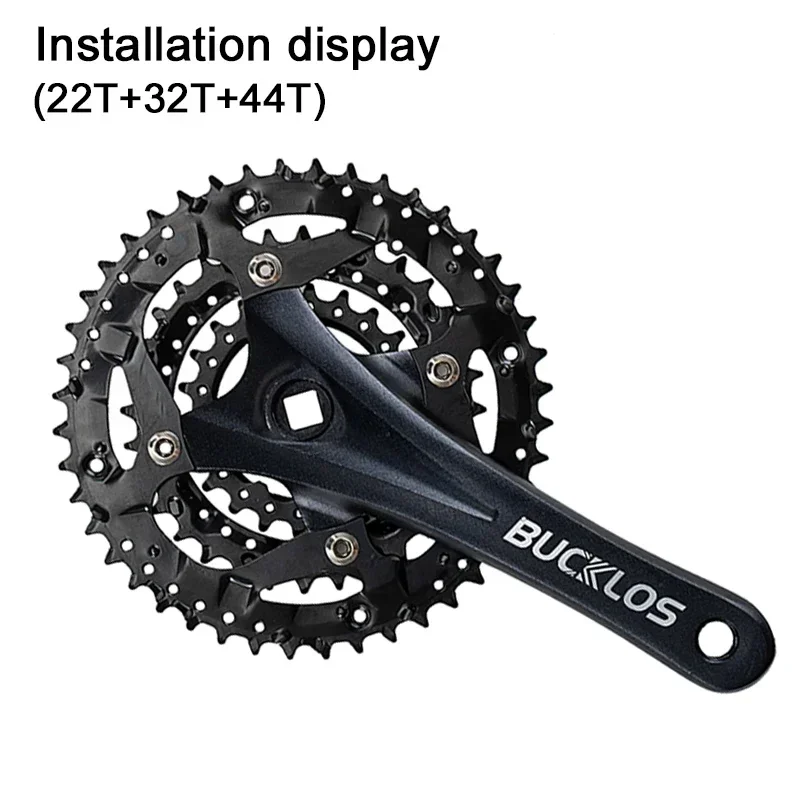 BUCKLOS Bicycle Chainring 104/64BCD MTB Chainwheel 24T 26T 28T 32T 38T 42T 44T Narrow Wide Star Road Bike Crown 2*10S 3*10S 3*9S