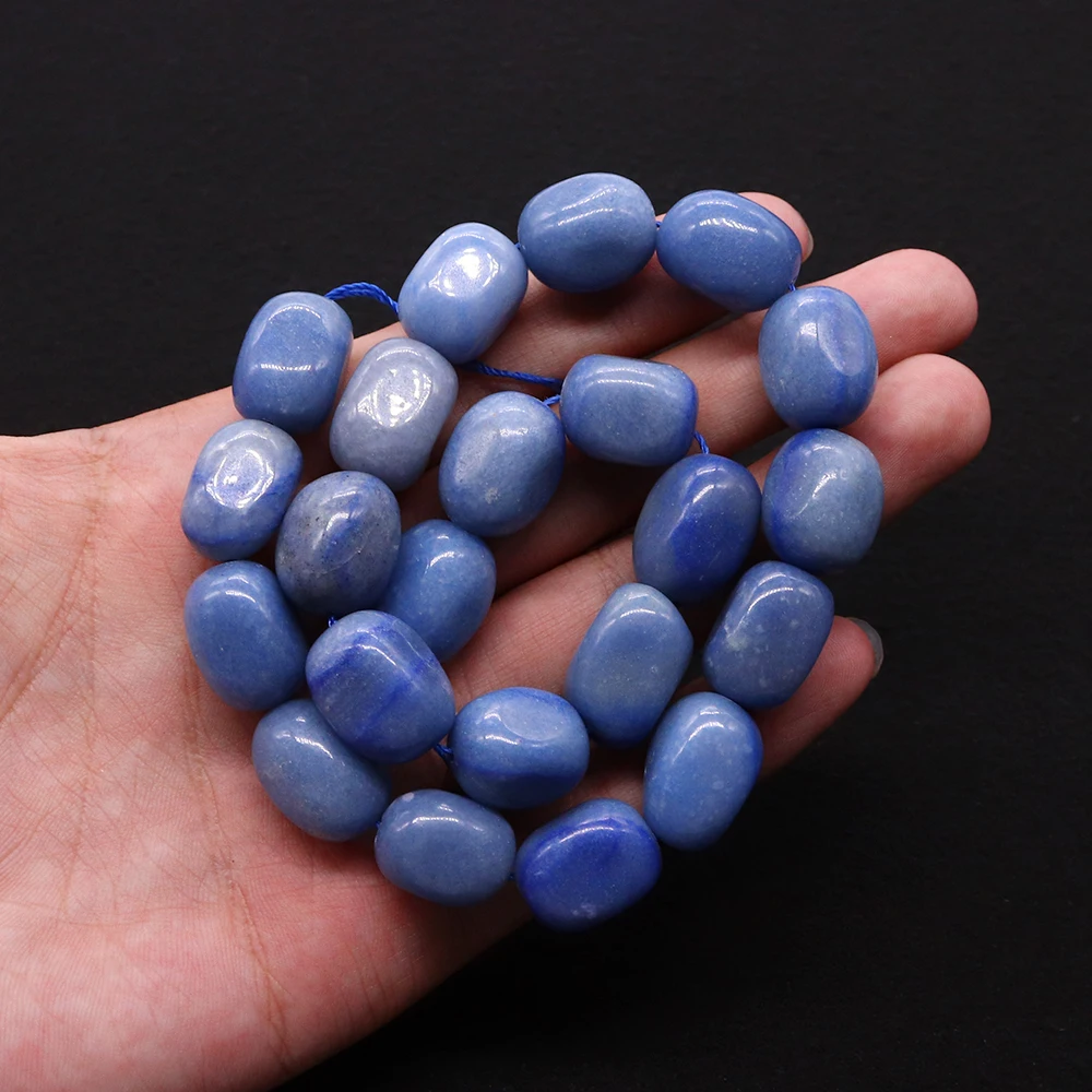 

Natural Irregular Blue Grain Semi-precious Stone Loose Beads Handmade DIY Bracelet Necklace Exquisite Accessories small gift