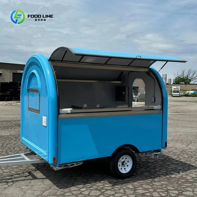 

China Food Trailers Concession Food Trailer Mobile Dining Car Fully Equipped Food Truck Trailers with Full Kitchen Equipment