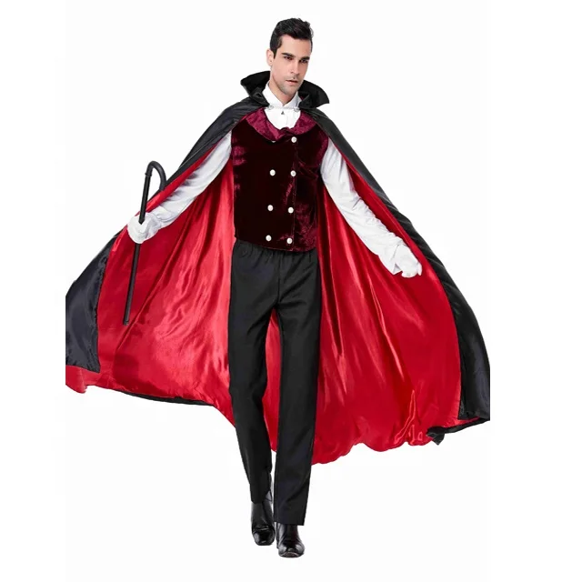 

Drop Shipping Halloween Party Fancy Dress Adult Man Sexy Vampires Gentleman Costume For Men Cosplay