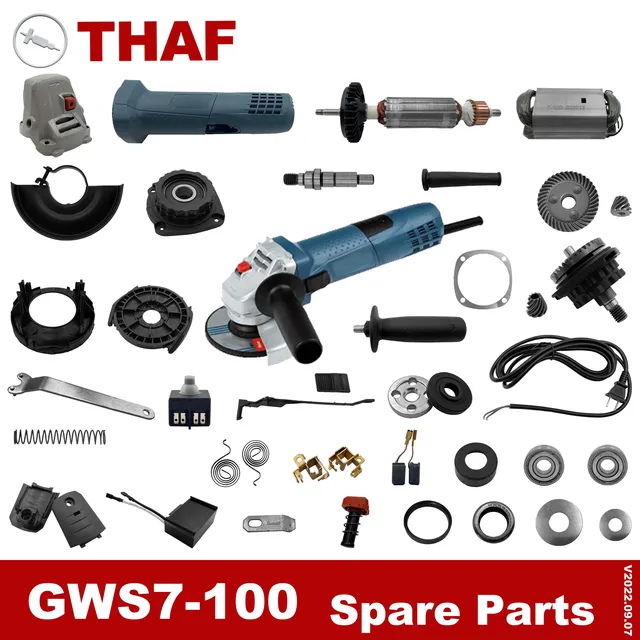THAF Zastąpienie Części zamienne Narzędzia elektryczne Akcesoria dla BOSCH SZLIFIERKA KĄTOWA GWS7-100 GWS7-115