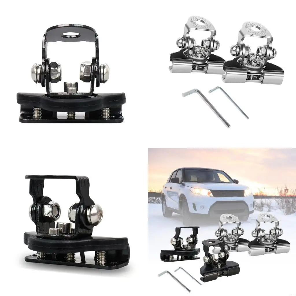 6XDF Hardened Metal LED Work Light Mounting Bracket For Pickup And Hoods Wide No Drilling