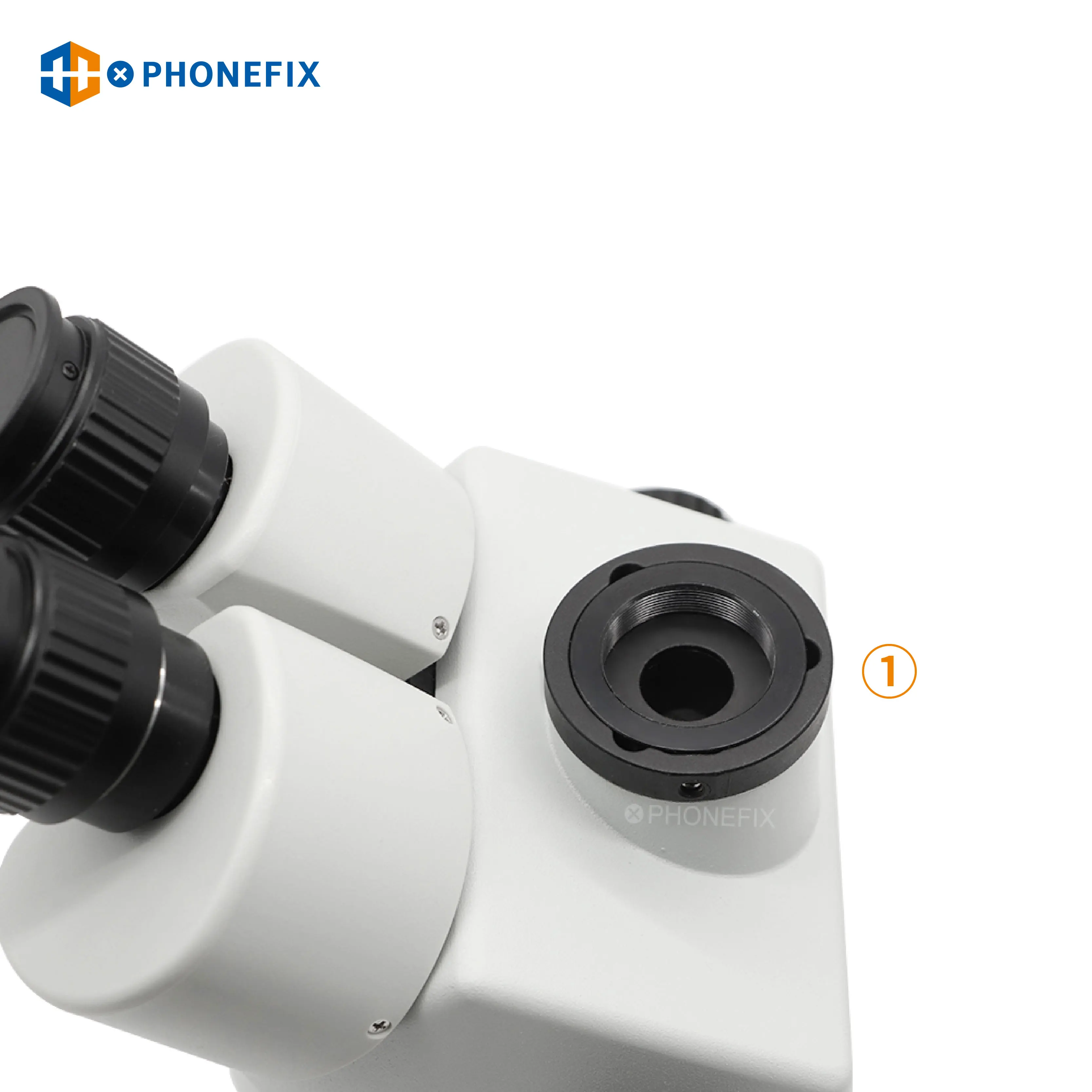 Adaptador simul-focal trinocular, adaptador de microscópio estéreo com anel para montagem de câmera e tubo de 38mm a 27.2mm