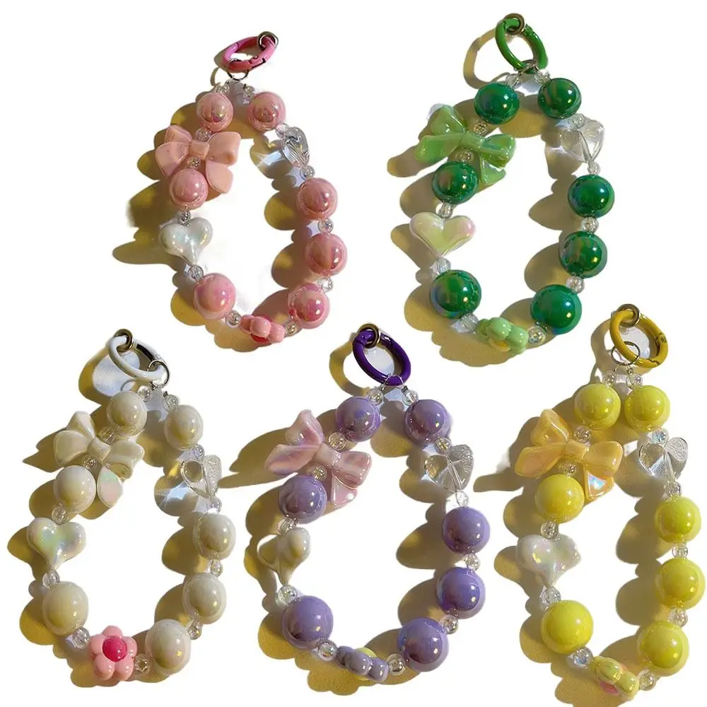 معكرون الحب القوس عقدة الهاتف المحمول الحبل مكافحة خسر الساحرة جراب هاتف قلادة حزام المعصم الموضة للنساء