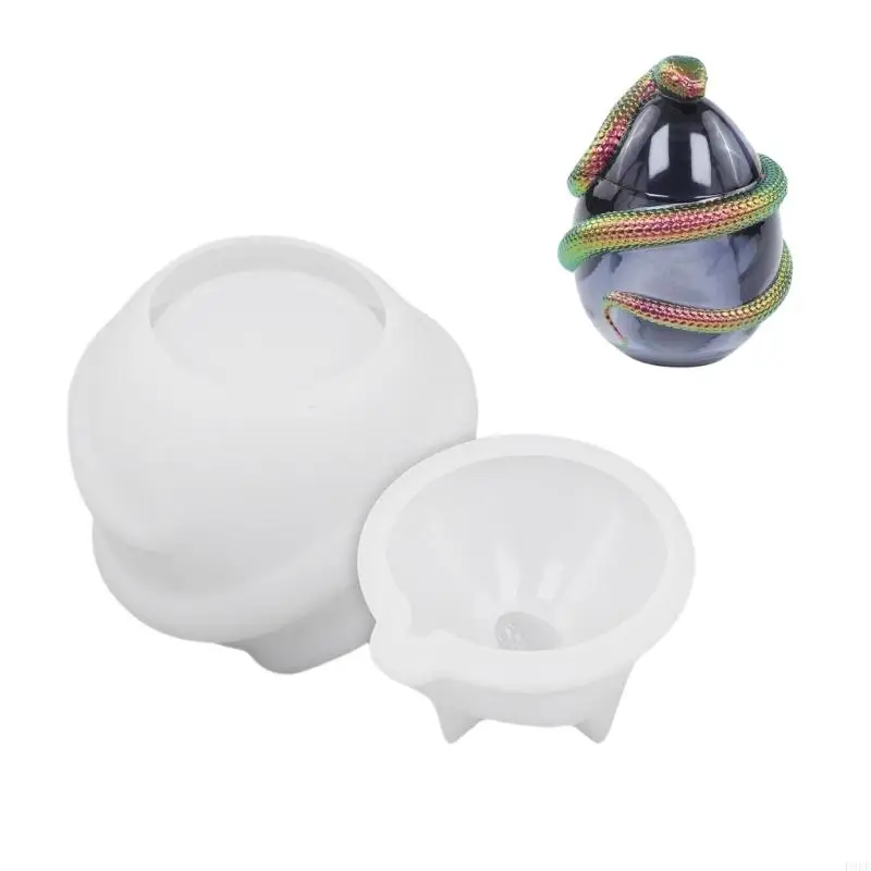 P9FE Multipurpose Resin Mould for Craft Enthusiasts Portable Accessory for Making Lifelikes Snake Eggs Designs Home