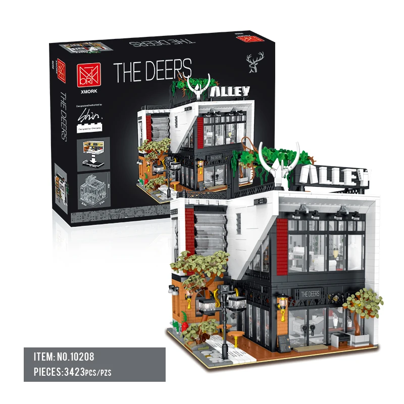 Modular City Architecture Building Blocks para crianças, modelo de tijolos, Street View Sets, Villa moderna, presente para crianças, brinquedo para crianças