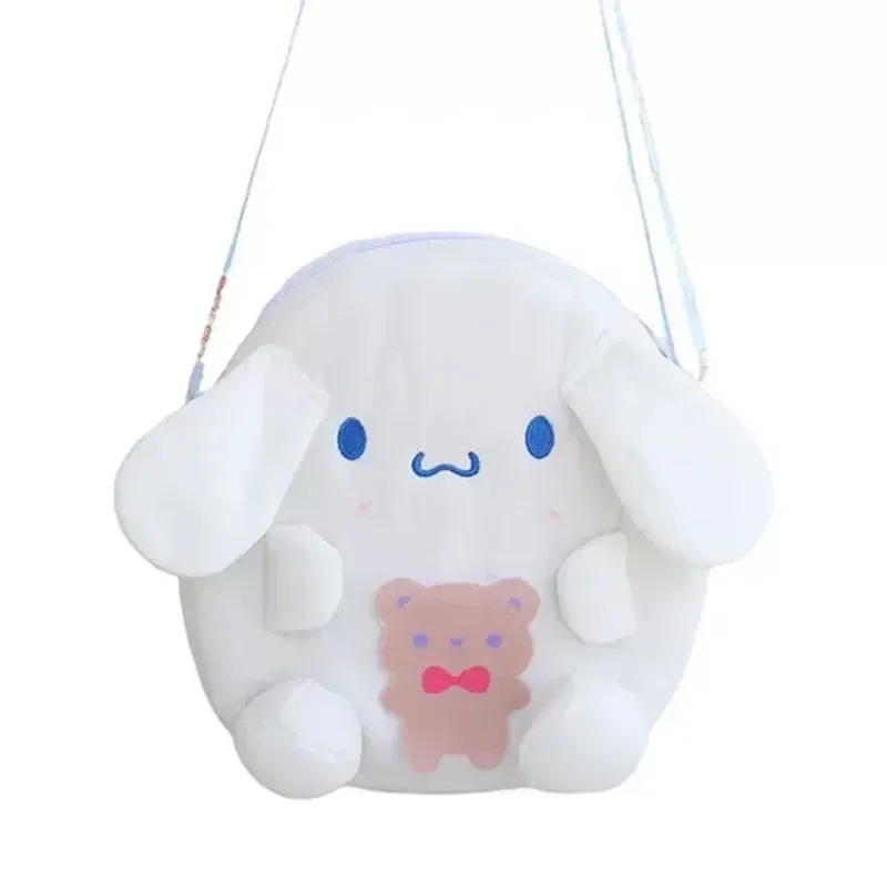 Sanrio kuromi saco de pelúcia kawaii minha melodia mensageiro sacos pudim cães crianças desenhos animados pingente sacos moda aniversários presentes novo