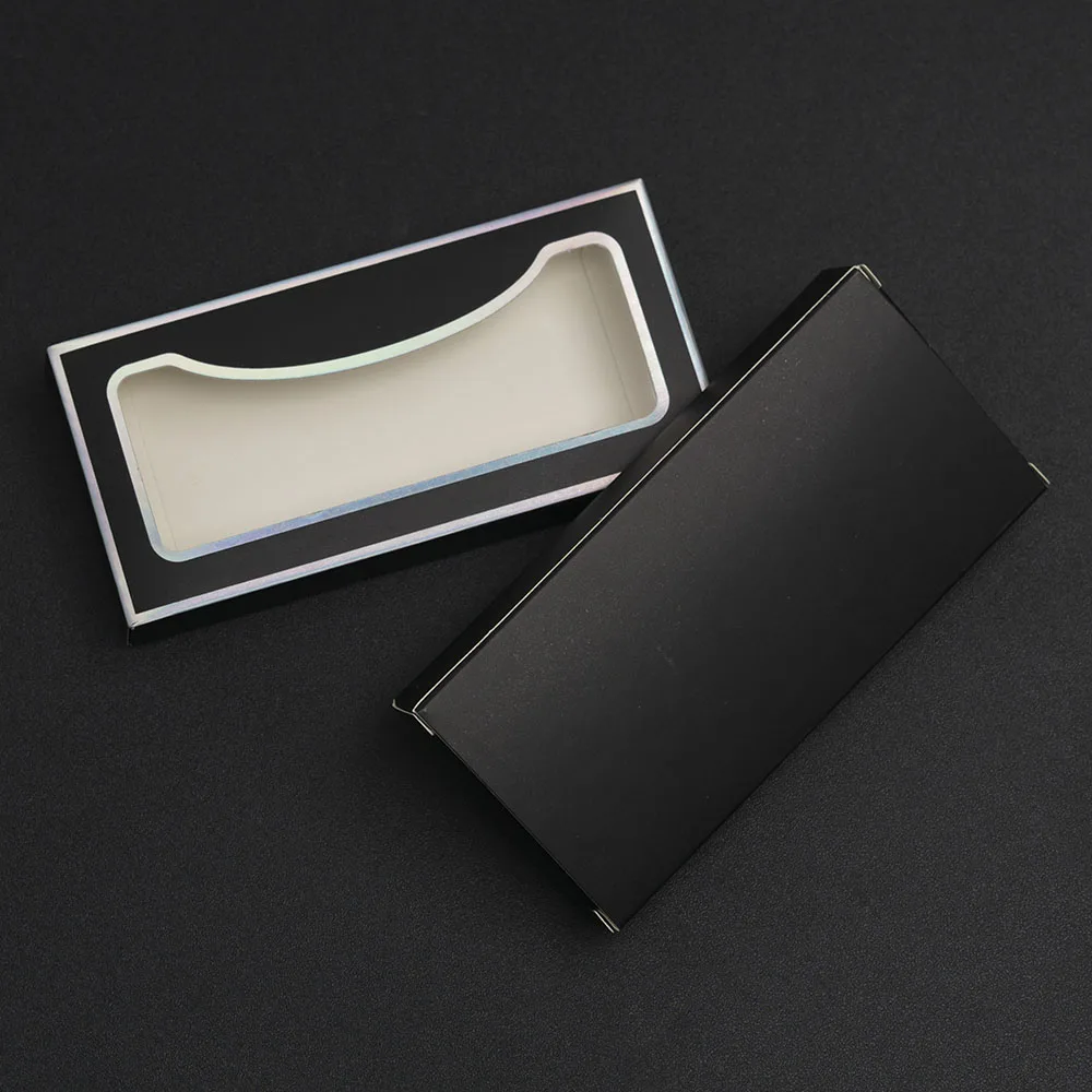 Newest 50 Pcs/Lot Colors Eyelash Cases Box Packaging Bulk Wholesale Black/Pink/Purple Empty Lash Paper Boxes Package