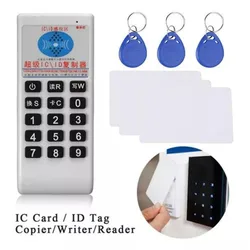 Handheld RFID Duplicador Programador, NFC Smart Card Reader, Gravador, Copiadora Tag Key, Cloner ID IC, 125KHz, 13.56MHz, T5577