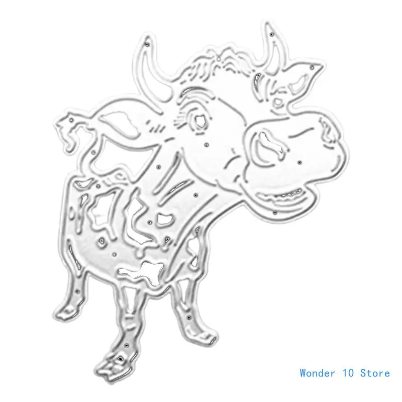 

Lovely Cattle Metal Cutting Dies Handmade Crafts Projects Art Creation Supplies for Birthday Greeting Card Decor