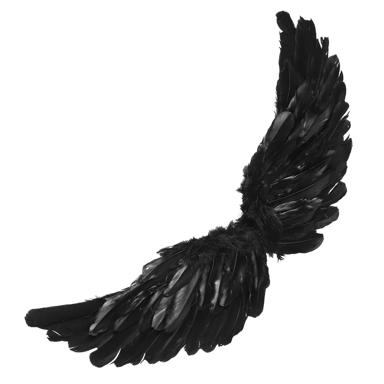 Cupid Angel Feather Wings Kid Angel Wing Black Feather Wing Christmas Halloween Party Costumes Accessory Kids Stage Show Props