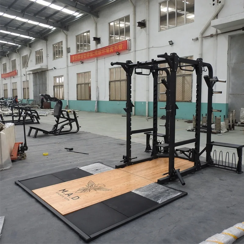 

Commercial Multi-Functional Home Use Fitness Equipment Weightlifting Smith Machine Squat Rack