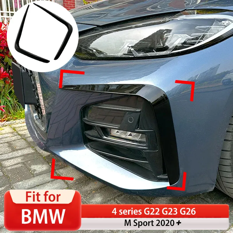

Передний бампер, вентиляционное отверстие, противотуманная фара для BMW 4 серии G22 G23 G26 M Sport 2020 2021 2022 2023 Вентиляционное отверстие, нож, противотуманная фара, накладка