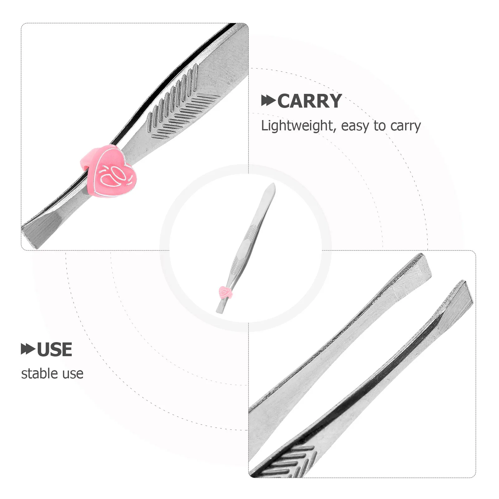 24Pcs Stainless Steel Eyebrow Tweezers High Quality Rustproof Lightweight Makeup Tweezers for Precise Hair Removal Travel Use
