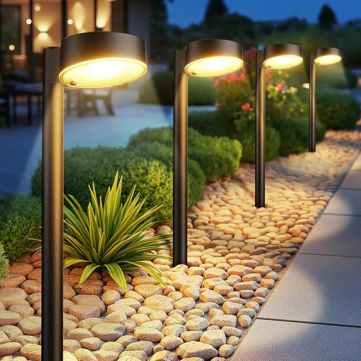 Outdoor Wall Lights Stainless Steel 10in 8 Pack Step Light Summer Cool White