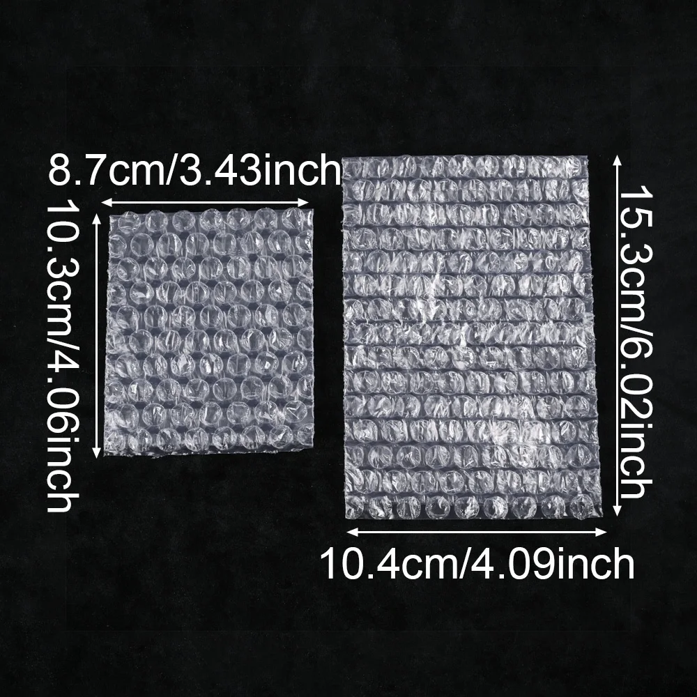 100Pcs Clear Bubble Pouches Shock‑Absorbing Bubble Wrap Bags Anti‑Collision Protective Bags for Small Goods Shipping Packaging