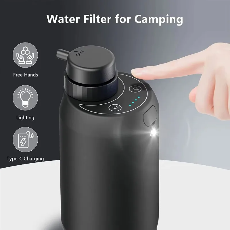 emergency survival outdoor emergency hiking filter 5-level filtration adopts ultrafiltration set