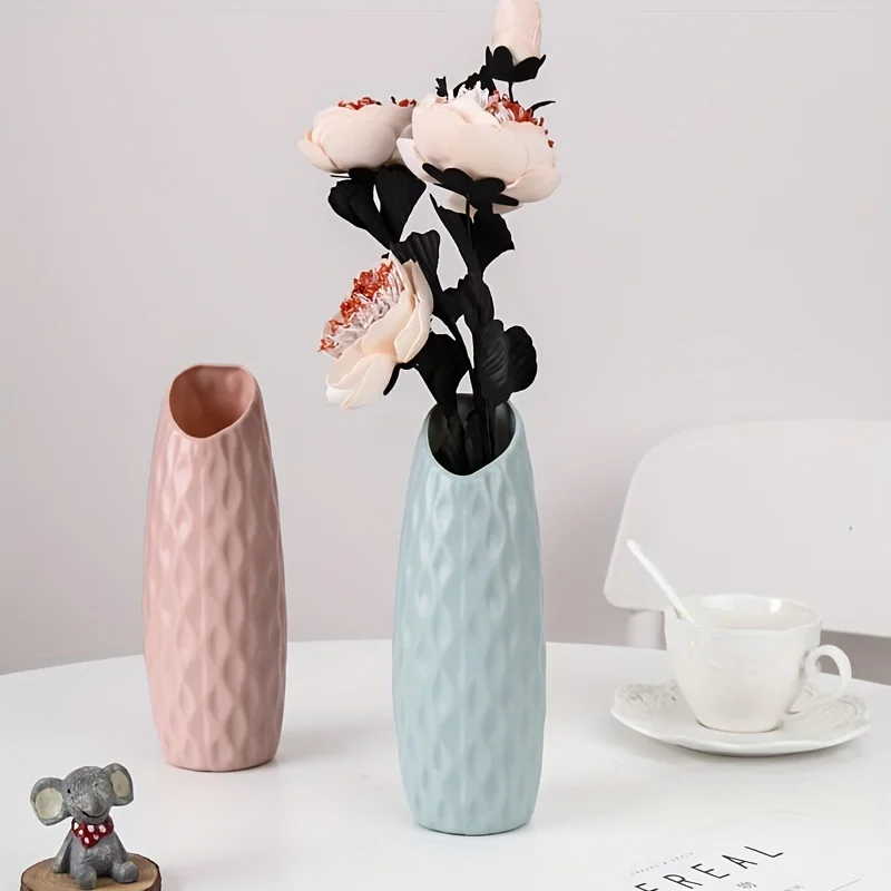 1 Stück haltbare Plastik imitat porzellan vase, Haupt dekorations vase, Weihnachts geschenk.