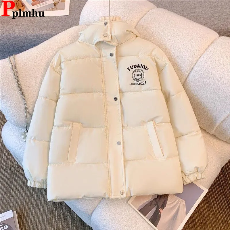 Casual Hooded Down Cotton Jackets Coats Winter Warm Loose Chaquetas Classic Korea Jaqueta Abrigos Snow Wear Women Vestes Casaco