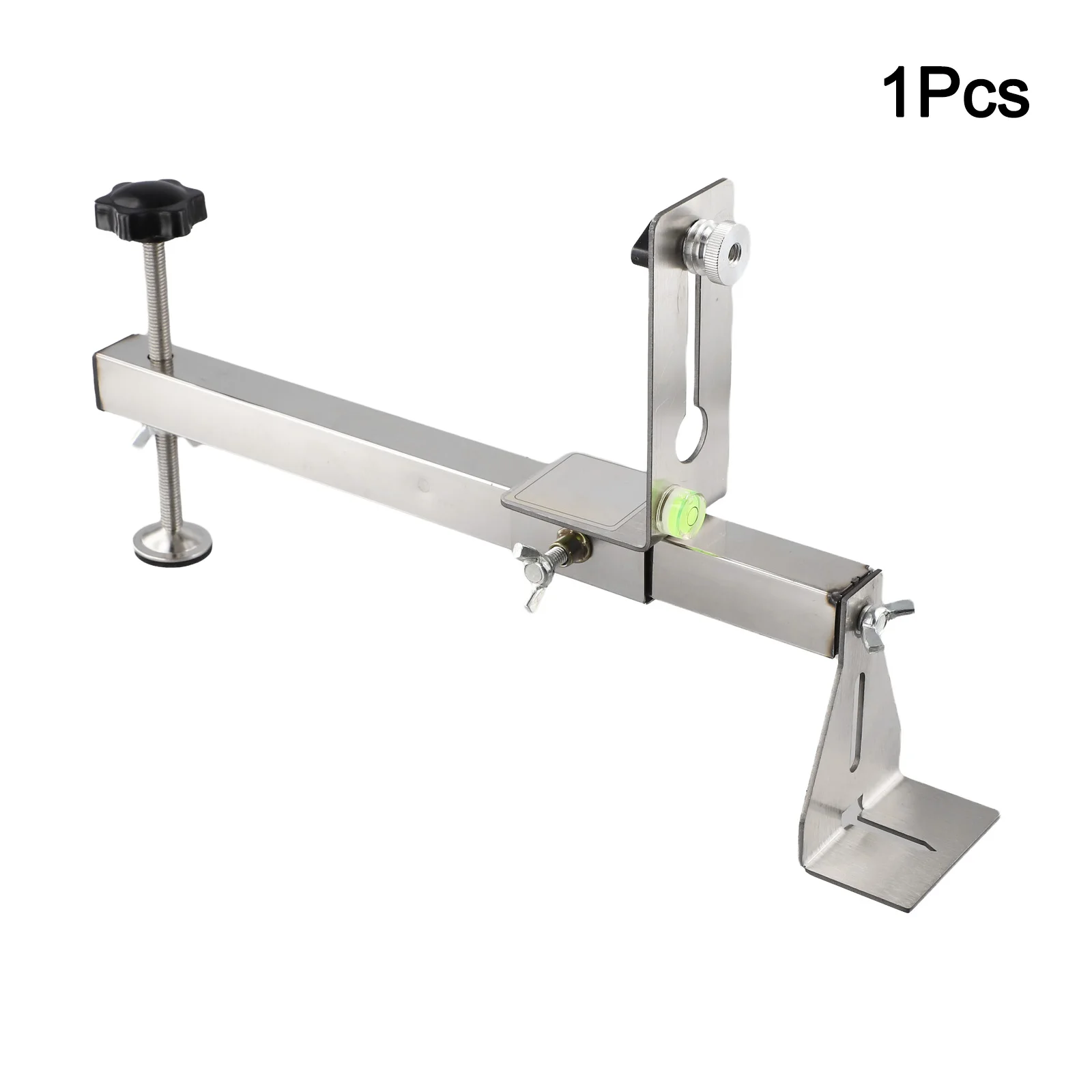 Adjustable Height Professional Level Bracket in Stainless Steel Solution for Accurate Woodworking Measurements